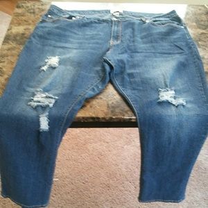 Plus size Hole Jeans
